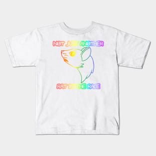 Not Just Another Rat In The Race (Rainbow Version) Kids T-Shirt